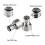 4X  Lock Keg Coupler Adapter  Lock Quick Disconnect Conversion Kit Keg Coupler 5/8 Thread Stainless Steel Gas 3