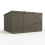 12x9 Pent Composite Shed Tanalised (Single Door, No Windows) 2