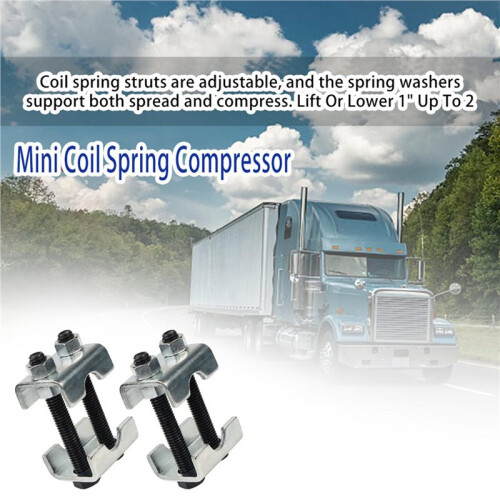 2-Way Adjustable Spring Spacer Spreads or Compresses  Coil Spring Compressor Strut  for Car Truck 4Pcs 2