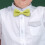 Kids Pre-Tied Bow Tie Solid Polyester Adjustable Yellow 5