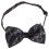 Black Self-Tie Bow Tie with Music Note Design 1 Set 4