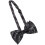 Black Self-Tie Bow Tie with Music Note Design 1 Set 6