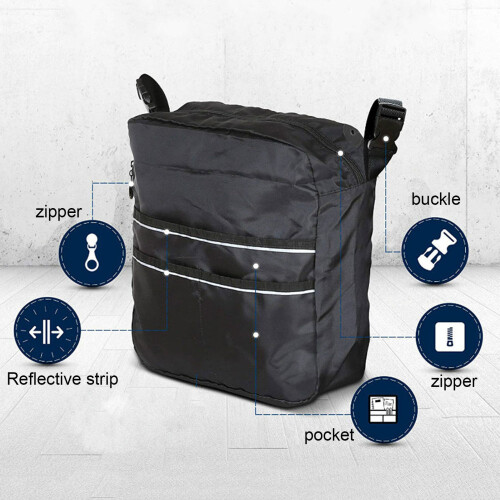 Wheelchair Back Bag with Reflective Strips 1 Pack 2