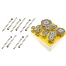 10 Pcs 5mm Nose 3mm Shank Grinding Stone Mounted Point Grinding Bits with 10 Pcs Grinding Stone Cutting Discs Cutting Wheel Set