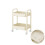 Rolling Utility Cart Plastic 2-Tier with Locking Casters 2