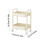 Rolling Utility Cart Plastic 2-Tier with Locking Casters 3