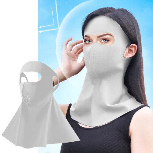 Sun Mask Full Face Neck UPF 50+ Lightweight Breathable 2