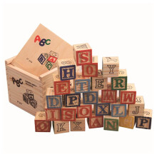 135 Pcs Children Wood Alphabet Blocks Letters Stacking Toys Building Blocks Early Learning Educational Toys