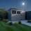 12x9 Pent Composite Shed Tanalised (Single Door, With Windows) 3
