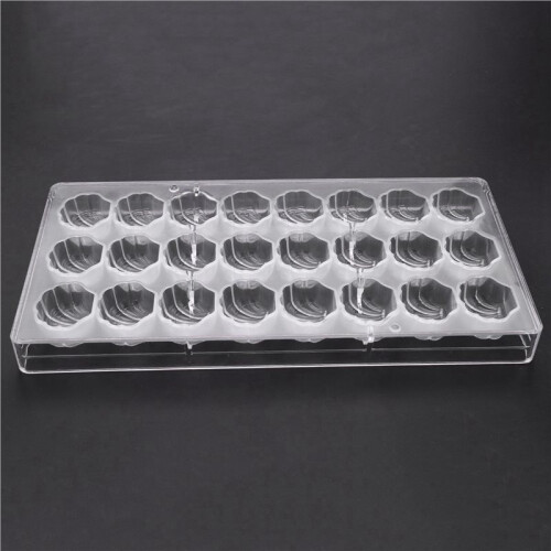 6X Shell Shape Hard Chocolate Mold 3D Sea Shell Polycarbonate Clear Ice Jelly Candy Mould 2