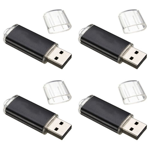 4X USB Memory Stick Flash Pen Drive U Disk for PS3 PS4 PC TV Color:Black Capacity:1GB