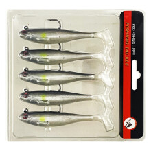 Swimbait fishing lure saltwater pre-rigged soft paddle tail