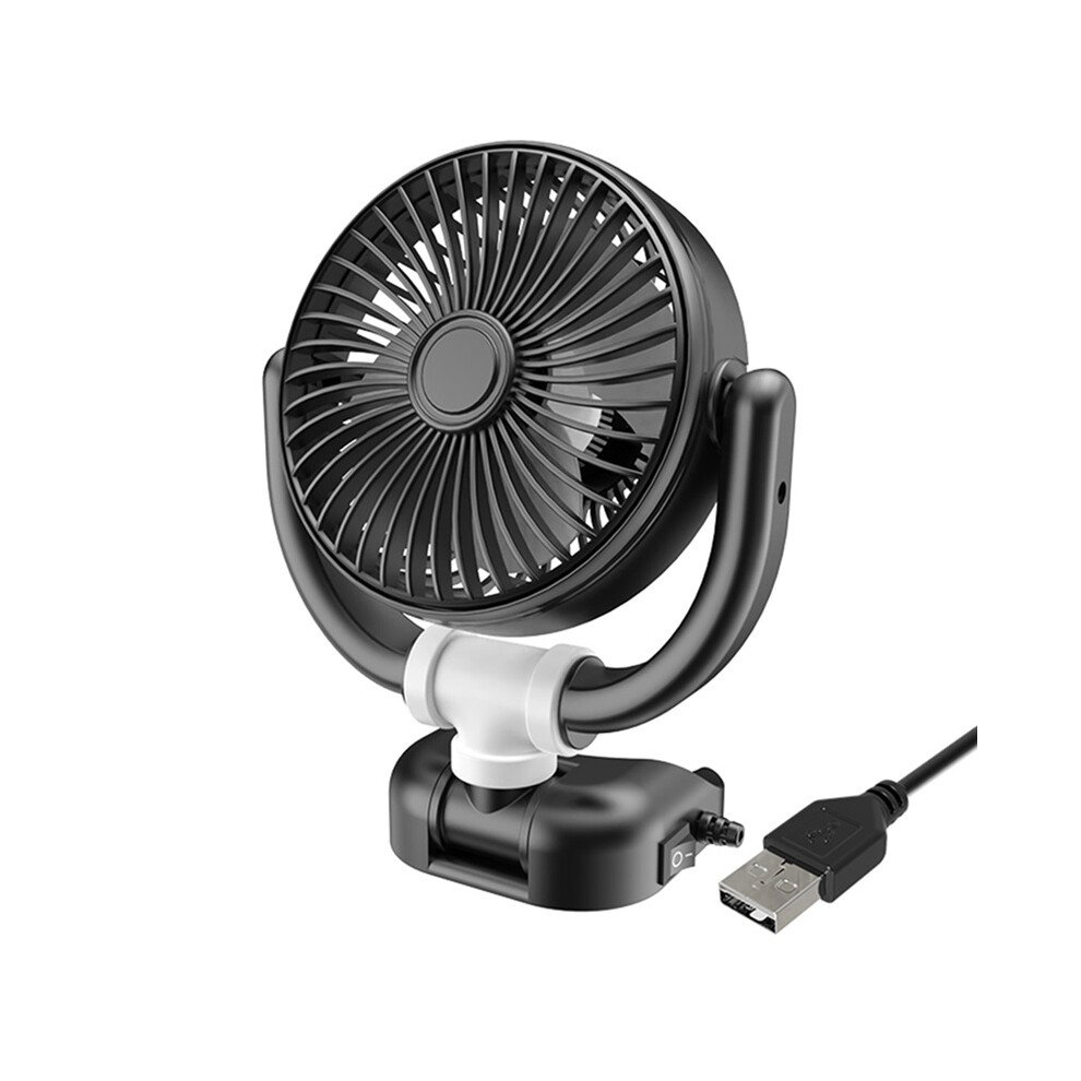 (5V) Air Circulator Fan 360 Rotation Car Dashboard Small Fan Folding Portable Automobile Air Cooler 5084511953098