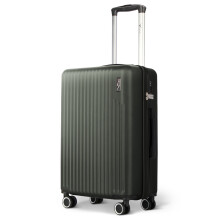 LUGG 20inch Vacay Suitcase ABS Luggage with TSA Indent Lock, 55 x 35 x 23 cm, 37L, Army Green
