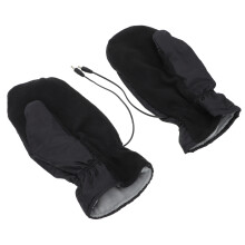Heated Ski Gloves Women's Waterproof Black 25x12cm