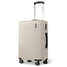 LUGG 20inch Vacay Suitcase ABS Luggage with TSA Indent Lock, 55 x 35 x 23 cm, 37L, Stone