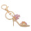 Women's High Heel Keychain Rhinestone Pendant 1