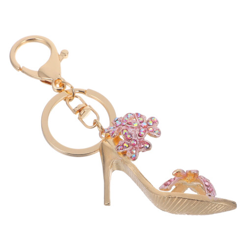 Women's High Heel Keychain Rhinestone Pendant