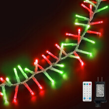 Christmas Cluster Lights 36FT 500LED Clear Wire 16 Modes