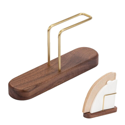 Coffee Filter Holder Walnut Stand 1 Piece