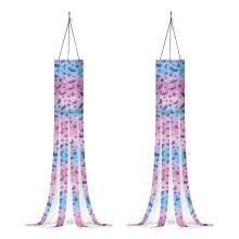 Halloween bat windsocks outdoor decoration 2 pack 40 inch