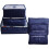 Packing Cubes Set Navy Blue Polyester 6-Piece 1