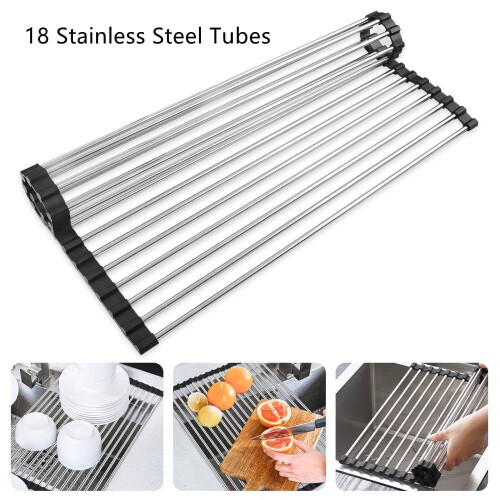 Dish Drying Rack Stainless Steel 20.5" x 14"