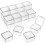 Clear Plastic Bead Storage Box with Hinged Lid 1