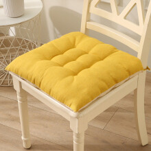 Black Indoor Outdoor Chair Cushion with Ties 45cm 1 Piece