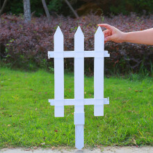 PVC Garden Fence Panel Outdoor Decorative Barrier 1 Pack