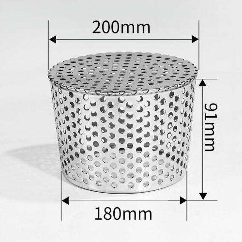 PVC Pipe Sewer Insert Stainless Steel Filter Cover 304