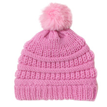 Knitted Pompom Beanie Hat for Toddlers and Babies Winter