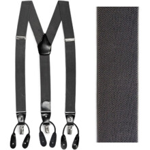 Men's Solid Suspenders 3.5cm Width Adjustable Y-Shape