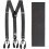 Men's Solid Suspenders 3.5cm Width Adjustable Y-Shape 1
