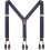 Men's Brown Button-End Suspenders Adjustable Elastic 1