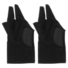 Pool Cue Gloves Breathable Fingerless Sports 2 Pcs