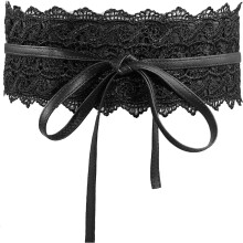 Women's Faux Leather Lace-up Waist Corset Belt