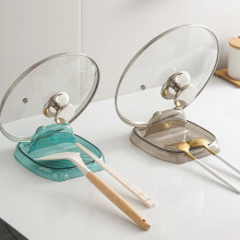Plastic Bear-Shaped Lid Rack for Kitchen Countertop Green 1