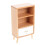 Miniature flower rack light brown wood 1 pack 1