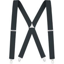 Men's Suspenders Elastic Adjustable X-Back 48 inch 1.25 inch