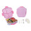 Toast-Shaped Bento Box 4-Compartment with Sauce Cup and 1