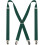 Men's Solid Color Adjustable Braces with 4 Clips 1