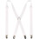 Men's Solid Color Adjustable Braces with 4 Clips 1