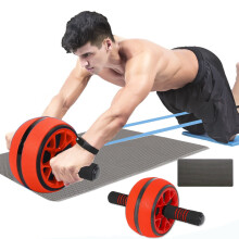 Ab Roller Kit with Resistance Bands Knee Mat Jump Rope