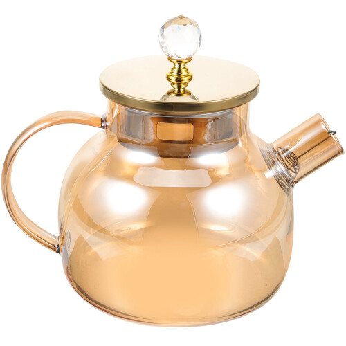 Glass Tea Pitcher with Stainless Steel Lid 1 pc