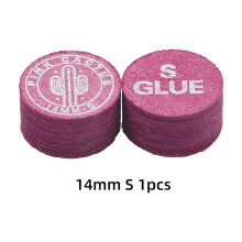 Pink Cactus Cue Tip 11mm 14mm Multi-Layer Pigskin
