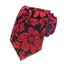 Men's Floral Wide Necktie for Party Wedding Business Use