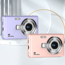 Digital Camera 1080P HD 48MP 16X Zoom 2.4" LCD Pink