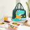 Insulated Lunch Bag Large Capacity Leakproof Aluminum Lining 1