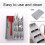 Flatware Drawer Organizer Grey Expandable Cutlery Divider 4